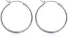 Hoop Earrings for Women, 14K Gold Plated Earrings - 2pcs-30mm-silver-plated