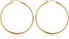 Hoop Earrings for Women, 14K Gold Plated Earrings - 2pcs-50mm-Gold-plated