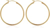 Hoop Earrings for Women, 14K Gold Plated Earrings - 2pcs-40mm-Gold-plated