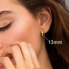 Hoop Earrings for Women, 14K Gold Plated Earrings - view 2