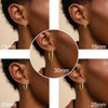 Hoop Earrings for Women, 14K Gold Plated Earrings - view 4