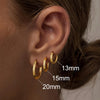 Hoop Earrings for Women, 14K Gold Plated Earrings - view 6