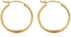 Hoop Earrings for Women, 14K Gold Plated Earrings - 2pcs-25mm-Gold-plated