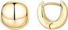 14K Gold Plated Chunky Huggie Earrings for Women, Small Hoop Earrings - main view