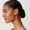 14K Gold Plated Chunky Huggie Earrings for Women, Small Hoop Earrings - view 3