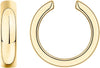 14K Gold Plated 925 Sterling Silver Round Huggie Ear Cuff Earrings for Women Clip On Cartilage Cuff Earrings - main view