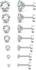 20G Flat Back Stud Earrings for Women Sensitive Ears - main view