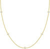 Layering Necklace for Women with 14K Gold Plated Station CZ Chain Layered Necklaces for Women Simulated Diamond Necklace Dainty Necklace Chain - main view