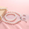 8mm Pearl Jewelry Set for Women, Necklace Bracelet Earrings - view 4