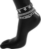 Butterfly Ankle Bracelet for Women Rhinestone Anklets Bulk Adjustable Layered Beach Ankle Bracelet Braided Chain Anklet Charm Ankle Bracelet Jewerly - view 3