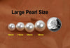 18K Gold Plated 925 Sterling Silver Shell Pearl Stud Earrings - view 7