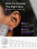 925 Sterling Silver Huggie Hoop Earrings for Women, 6-20MM Hoops - view 5