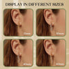 8 Pairs Clip On Hoop Earrings Stainless Steel Clip On Earrings for Women Fake Hoop Earring Spring Hoop Earring For Non-Pierced Ears - view 3