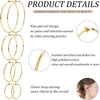 8 Pairs Clip On Hoop Earrings Stainless Steel Clip On Earrings for Women Fake Hoop Earring Spring Hoop Earring For Non-Pierced Ears - view 7