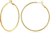 Gold Hoop Earrings for Women, 14K Gold Plated Thin Hoops - main view