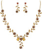 Women's Wedding Jewelry Set for Bride, Prom Bridal Accessories - 10-Champagne Gold-Plated-Base
