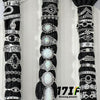 Vintage Silver Knuckle Rings Set for Women, Chunky Boho Rings - view 6