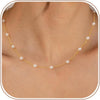 Pearl Necklaces for Women 14K Gold Plated Wedding Choker Necklace with Freshwater Cultured Pearl Dainty Pearl Strand Necklaces Adjustable 5cm - main view