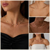 Pearl Necklaces for Women 14K Gold Plated Wedding Choker Necklace with Freshwater Cultured Pearl Dainty Pearl Strand Necklaces Adjustable 5cm - view 3