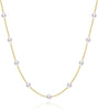 Pearl Necklaces for Women 14K Gold Plated Wedding Choker Necklace with Freshwater Cultured Pearl Dainty Pearl Strand Necklaces Adjustable 5cm - Pearl Choker-Gold