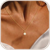 Pearl Necklaces for Women 14K Gold Plated Wedding Choker Necklace with Freshwater Cultured Pearl Dainty Pearl Strand Necklaces Adjustable 5cm - NK02-Box-Gold