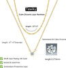 Dainty 14k Gold Plated Silver Cubic Zirconia Necklaces for Women with Simple CZ Jewelry Necklaces Trendy Gifts - view 4