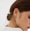 Solid 925 Sterling Silver Minimalist Cuff Earrings Chain for Women Cartilage Wrap Earrings Helix Cuffs - view 3