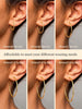 6 Pairs Clip On Hoop Earrings for Women Fake Spring Hoop Earrings - view 2