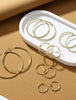 6 Pairs Clip On Hoop Earrings for Women Fake Spring Hoop Earrings - view 6