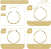 6 Pairs Clip On Hoop Earrings for Women Fake Spring Hoop Earrings - view 7