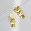Matte Gold Silver Geometry Clip On Earrings for Women Retro Drop Clip Earrings for Women - view 4