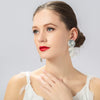 Matte Gold Silver Geometry Clip On Earrings for Women Retro Drop Clip Earrings for Women - view 2