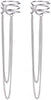 925 Sterling Silver No Piercing Cuff Earrings Chain for Women Wrap Earrings Tassel Clip On Ear - main view