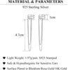 925 Sterling Silver No Piercing Cuff Earrings Chain for Women Wrap Earrings Tassel Clip On Ear - view 6