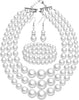 Pearl Jewelry Set for Women 20s Jewelry Gift - main view