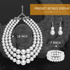 Pearl Jewelry Set for Women 20s Jewelry Gift - view 3