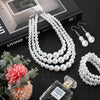 Pearl Jewelry Set for Women 20s Jewelry Gift - view 4