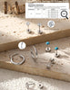 21 Paris Stainless Surgical Steel Flat Back Earrings - view 3