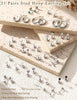 21 Paris Stainless Surgical Steel Flat Back Earrings - view 5