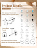 21 Paris Stainless Surgical Steel Flat Back Earrings - view 7
