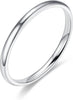 2mm Plain Stacking Band Statement Wedding Promise Ring For Women - main view