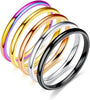 2mm Plain Stacking Band Statement Wedding Promise Ring For Women - view 3