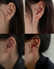 4-10 Pairs Stainless Steel Ear Cuff Helix Cartilage Clip On Wrap Earrings Fake Nose Ring Non-Piercing Adjustable - view 3