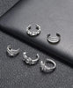 4-10 Pairs Stainless Steel Ear Cuff Helix Cartilage Clip On Wrap Earrings Fake Nose Ring Non-Piercing Adjustable - view 4