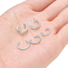 4-10 Pairs Stainless Steel Ear Cuff Helix Cartilage Clip On Wrap Earrings Fake Nose Ring Non-Piercing Adjustable - view 6