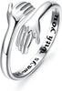 925 Sterling Silver Hug Ring for Women - main view