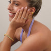 Dangle Hoop Earrings for Women, 14K Gold Plated Convertible Paperclip - view 2