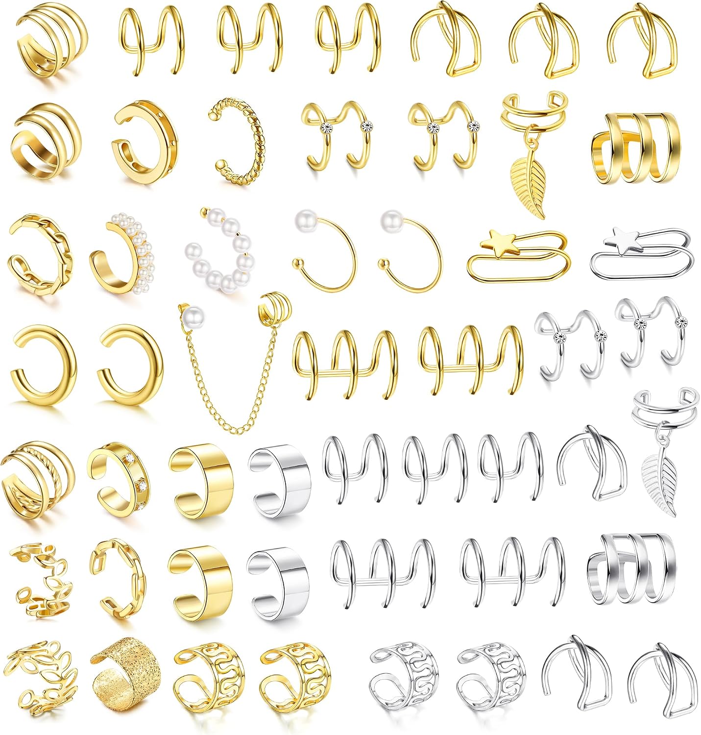 Ear Cuff Non Piercing for Women Cartilage Clip on Earrings - main view