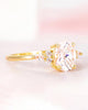 3CT Engagement Ring Oval Cut Cubic Zirconia Marquise Round CZ Eternity Wedding Band for Women Size 3-12 - view 2