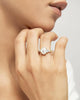 3CT Engagement Ring Oval Cut Cubic Zirconia Marquise Round CZ Eternity Wedding Band for Women Size 3-12 - view 4